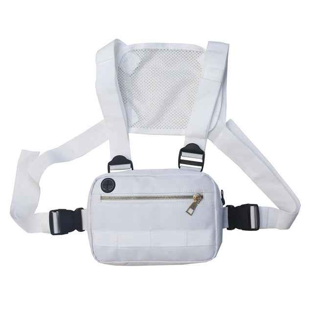 Vest Streetwear Waist Pack Women Black Chest Rig Bag - ETAclothes.store