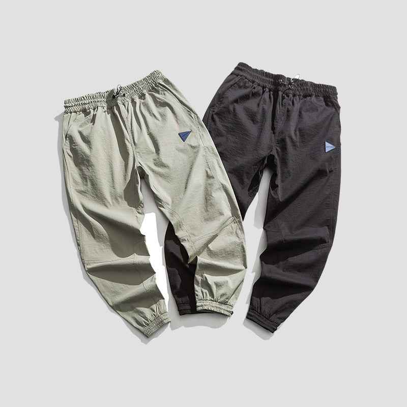 Trendy Brand Tethered Overalls Men's Nine-point Casual Pants - ETAclothes.store