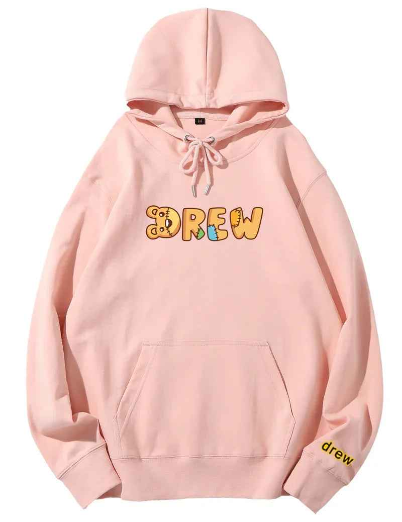 Men's Hip Hop Pink Hoodie Streetwear Clothing Sweatshirt - ETAclothes.store
