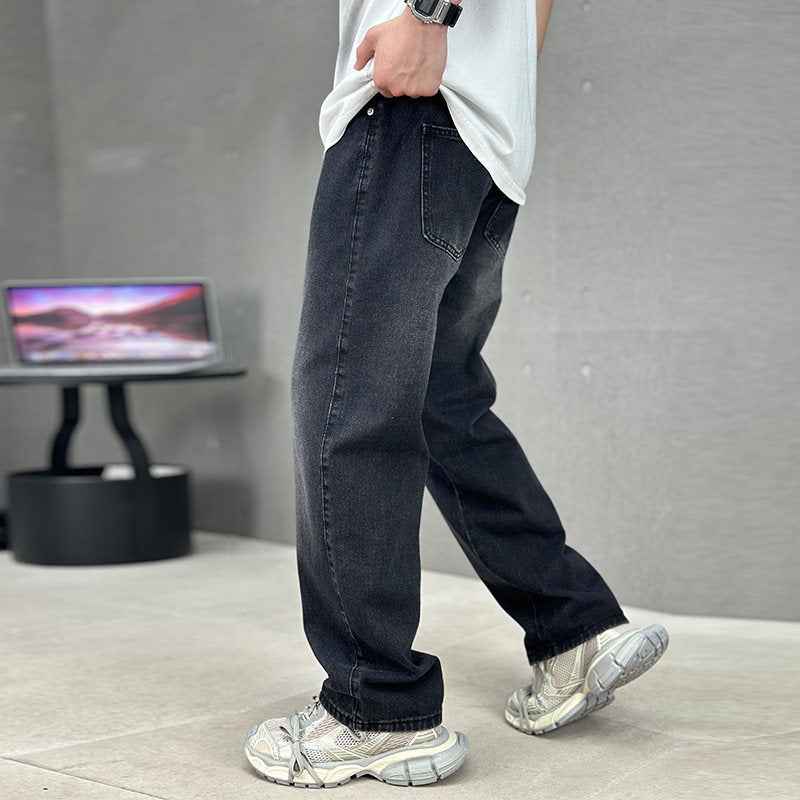 Men's Straight Wide-leg Pocket Jeans - ETAclothes.store