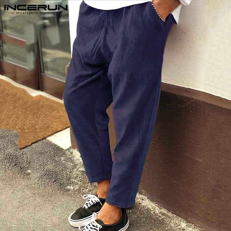 Winter Men Corduroy Pants Streetwear Joggers - ETAclothes.store