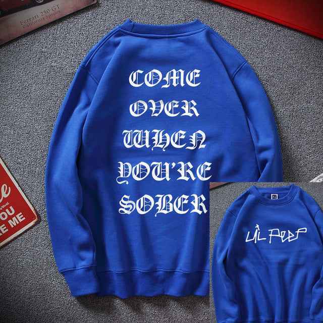 Cool Men Hip Hop Streetwear Top Cotton Fleece Sweatshirt - ETAclothes.store