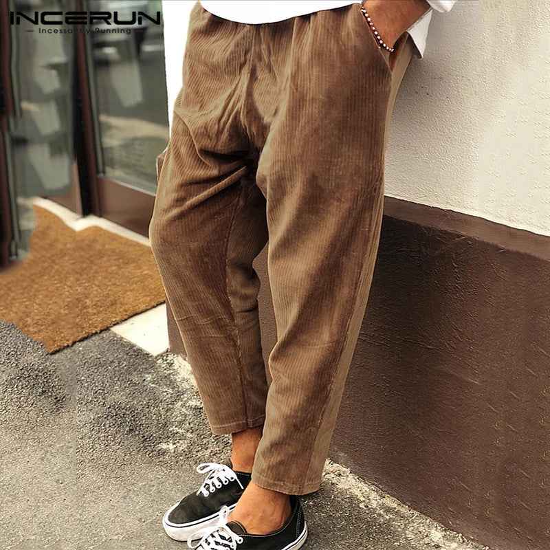 Winter Men Corduroy Pants Streetwear Joggers - ETAclothes.store
