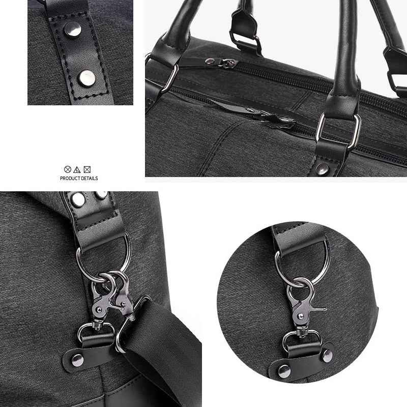 New Travel Luggage Bags High Capacity Bag Water Resistant Oxford Men Bag for Trip Black Casual Available Big Space Bag Travel - ETAclothes.store