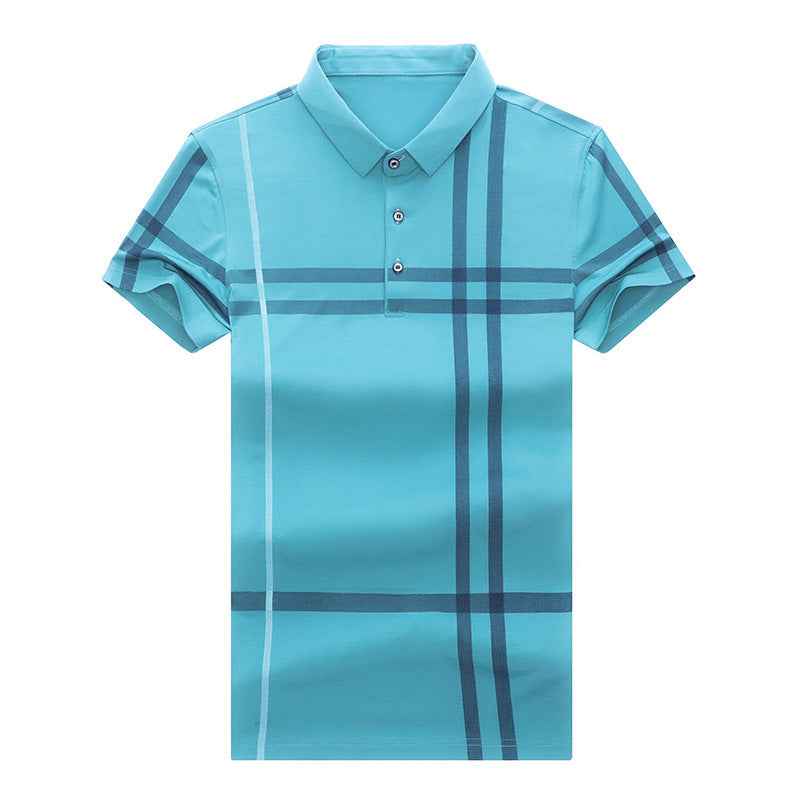 Men Summer Striped Polo Shirt Short Sleeve Slim Fit Polos Fashion Streetwear Tops - ETAclothes.store