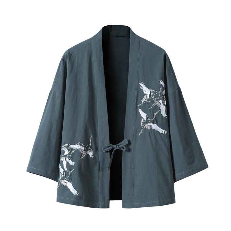 Kimono Robes Traditional Men Jackets Hip Hop Streetwear - ETAclothes.store