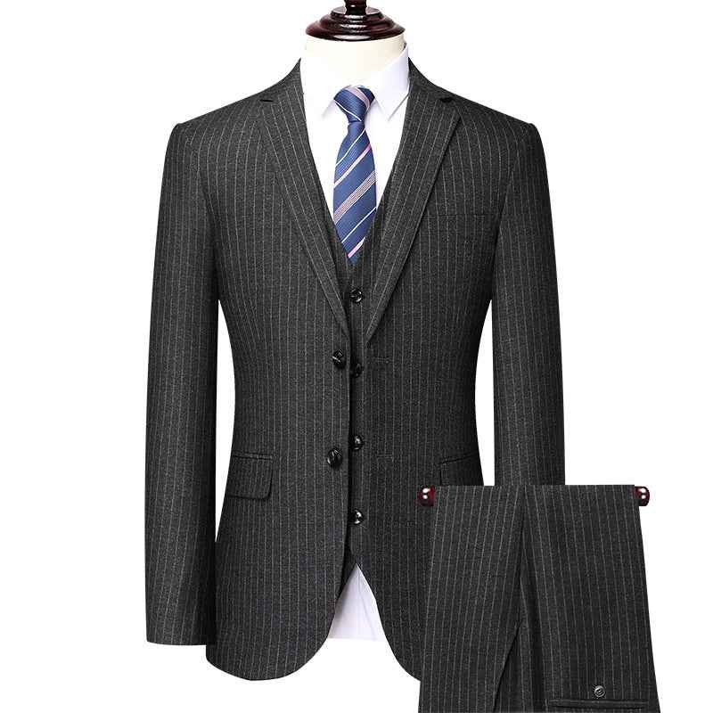 Men's Striped Suit Business Professional Formal Wear - ETAclothes.store