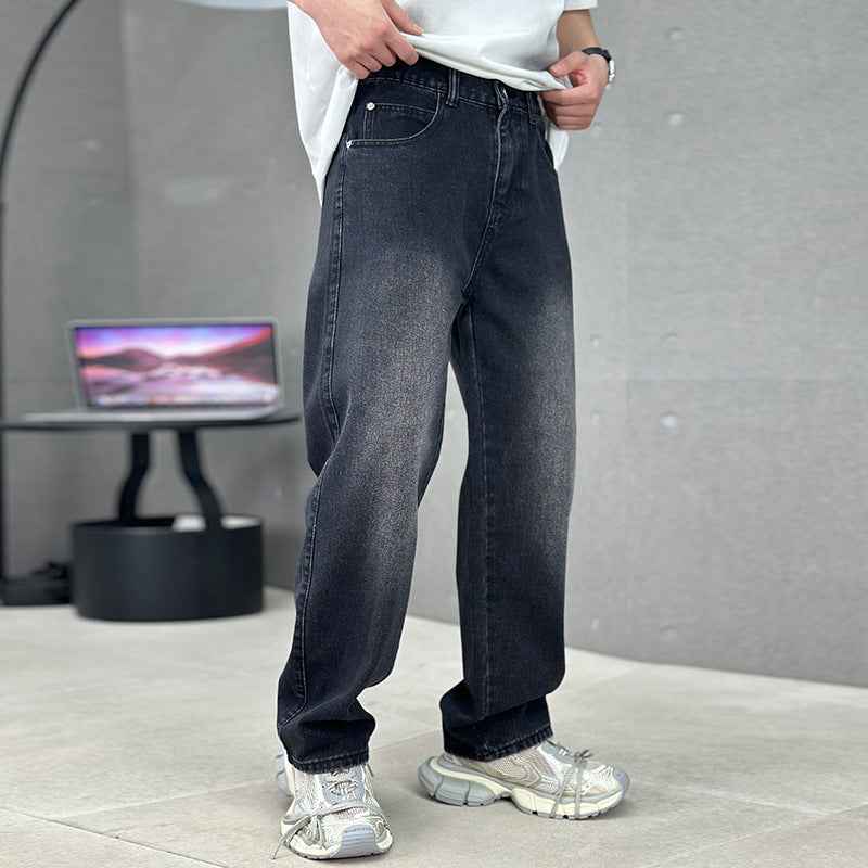 Men's Straight Wide-leg Pocket Jeans - ETAclothes.store