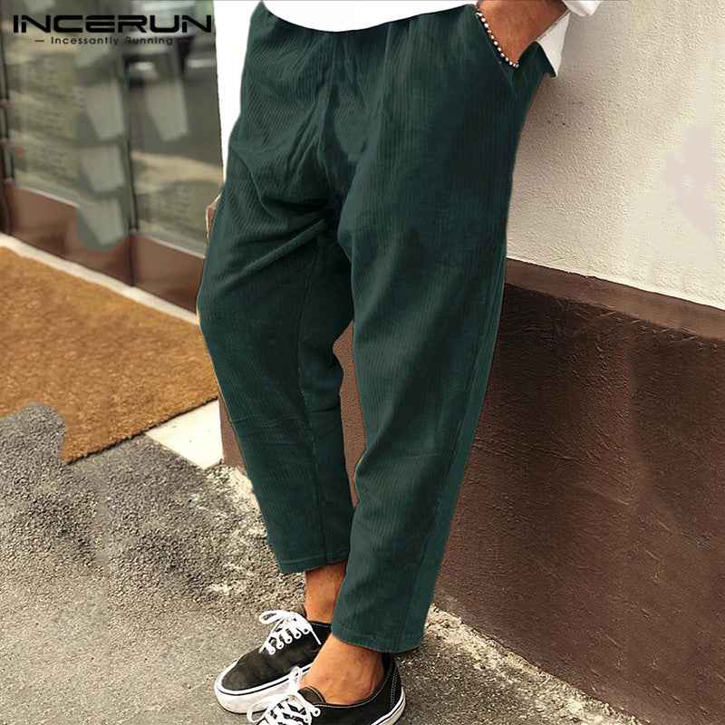 Winter Men Corduroy Pants Streetwear Joggers - ETAclothes.store