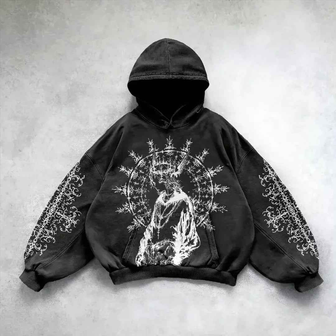 Printed Hip Hop Y2g Streetwear Hoodie - ETAclothes.store