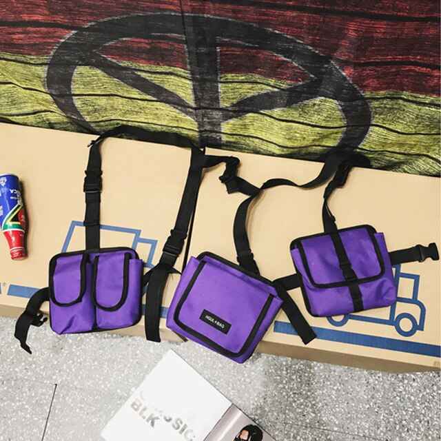 Men Tactical Shoulder Bag Men Tactical Waist Bag Boy Streetwear Functional Waist Packs  Waistcoat Male Hip hop Chest Bags 030266 - ETAclothes.store