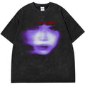Men's Washed Black T-shirt Streetwear A Surface - ETAclothes.store