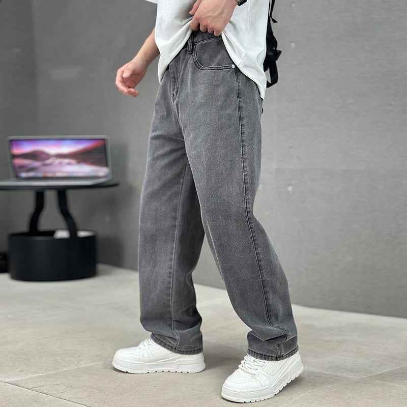 Men's Straight Wide-leg Pocket Jeans - ETAclothes.store