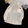 Simple American-style Retro Streetwear Loose-fit Boyfriend-style Trendy Shirt Jacket For Couples - ETAclothes.store