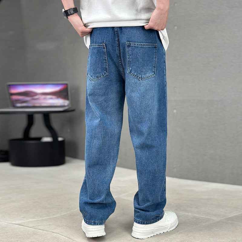 Men's Straight Wide-leg Pocket Jeans - ETAclothes.store