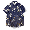 Bebovizix Japanese Kimono Jacket Traditional Chinese Style Crane Print Harajuku Men Women Streetwear Summer Clothing Loose Yukata - ETAclothes.store