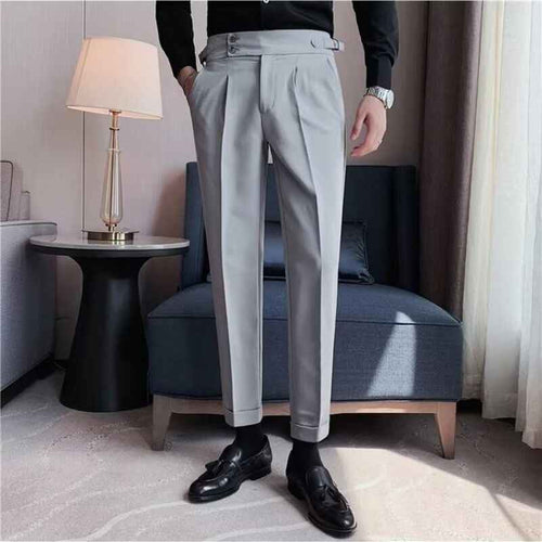 British Style Business Formal Wear Suit Pants Men - ETAclothes.store