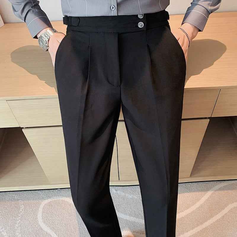British Style Business Formal Wear Suit Pants Men - ETAclothes.store