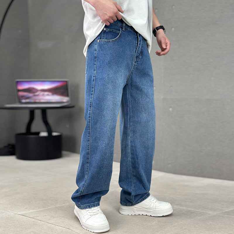Men's Straight Wide-leg Pocket Jeans - ETAclothes.store