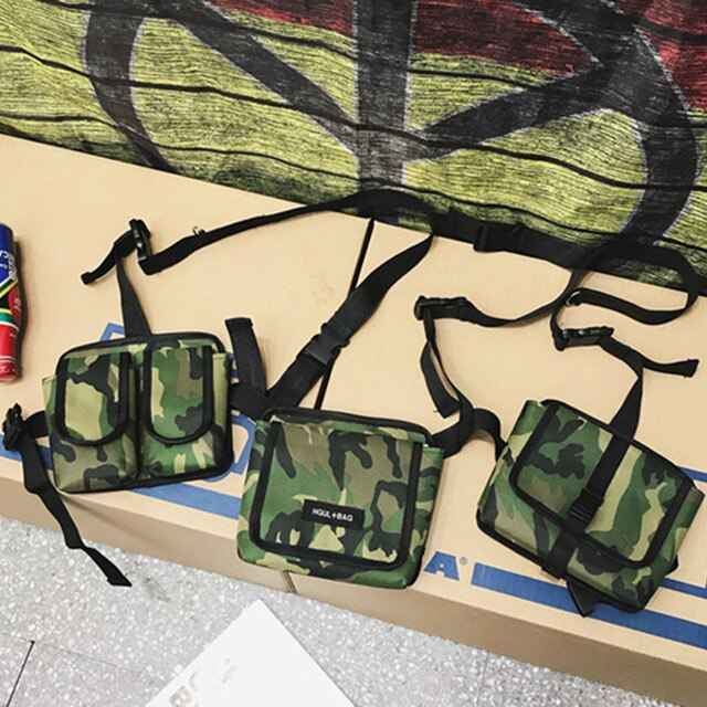 Men Tactical Shoulder Bag Men Tactical Waist Bag Boy Streetwear Functional Waist Packs  Waistcoat Male Hip hop Chest Bags 030266 - ETAclothes.store