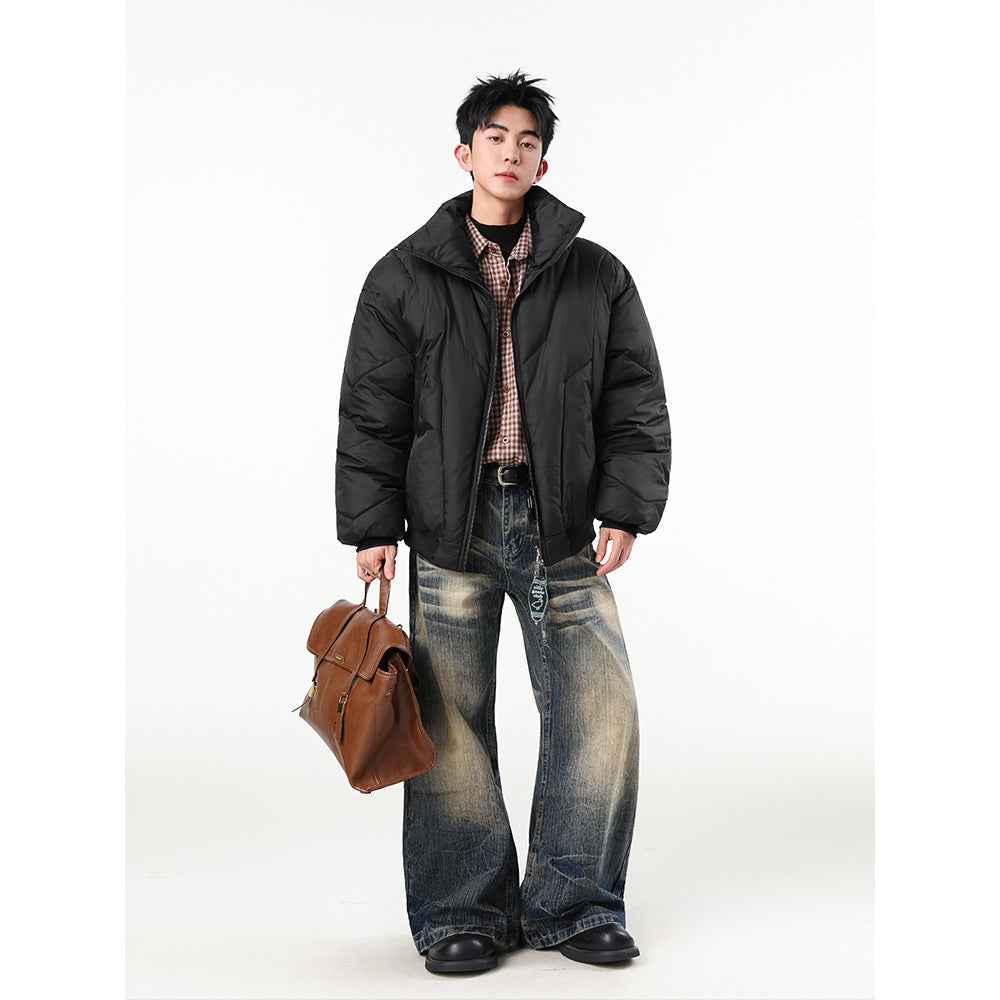 Mens High-neck Cotton Jacket - ETAclothes.store