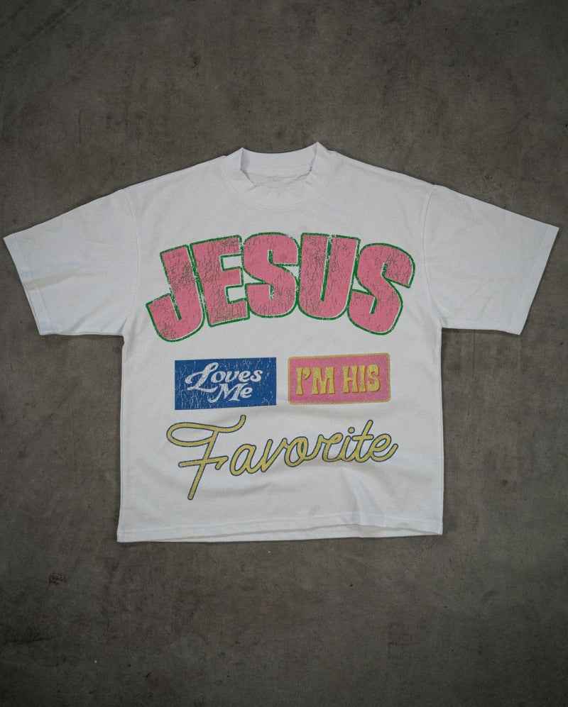 Streetwear High Street Retro Letter Print Short T - ETAclothes.store