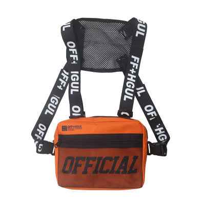 Vest Streetwear Waist Pack Women Black Chest Rig Bag - ETAclothes.store