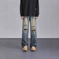 Mens Streetwear Camouflage Ripped Jeans - ETAclothes.store