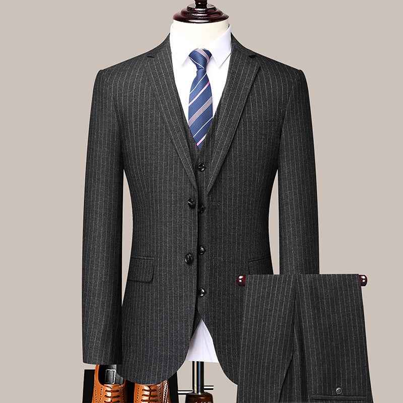 Men's Striped Suit Business Professional Formal Wear - ETAclothes.store