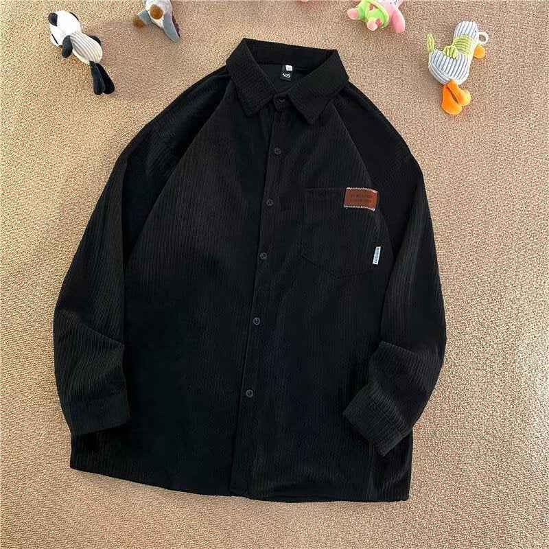 Simple American-style Retro Streetwear Loose-fit Boyfriend-style Trendy Shirt Jacket For Couples - ETAclothes.store