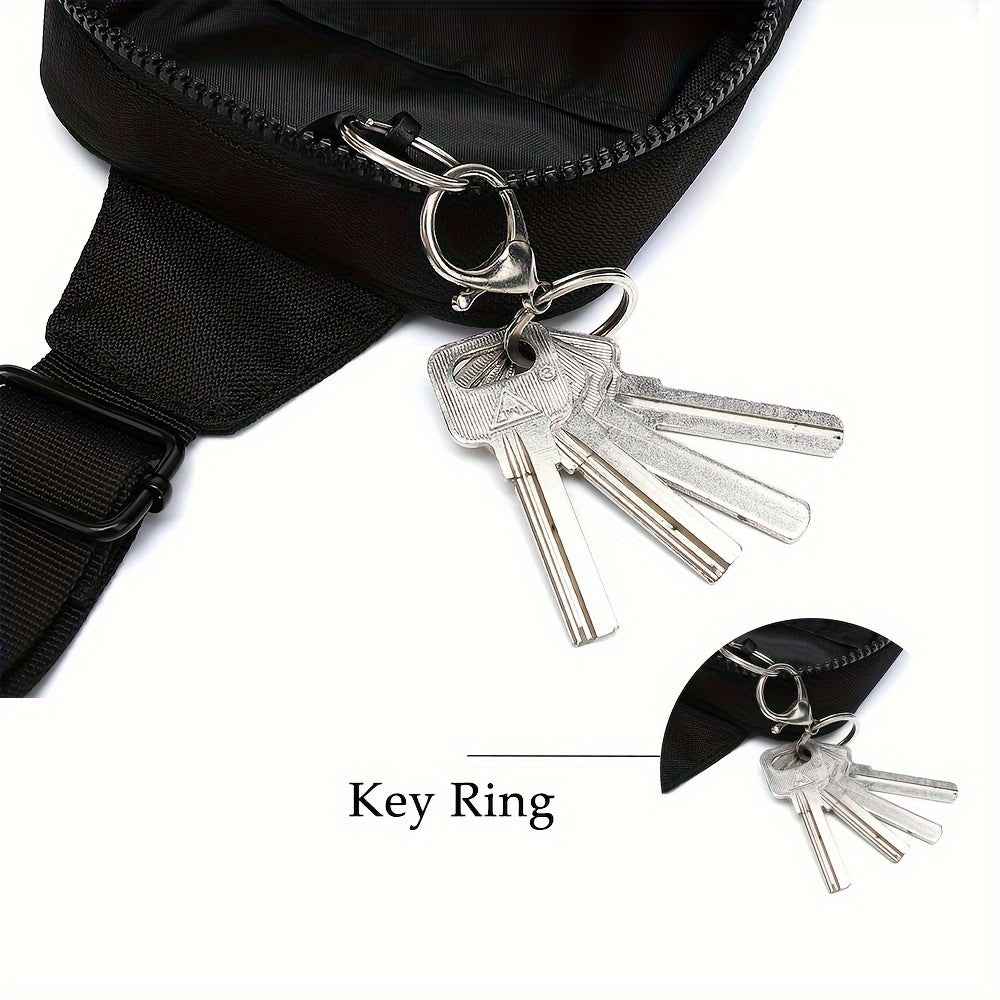 Small Crossbody Bags For Women & Men, Mini Sling Bag Fanny Packs Crossbody Purse, Chest Bag For Travelling, Hiking, Running -Black - ETAclothes.store