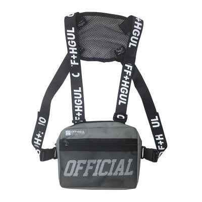Vest Streetwear Waist Pack Women Black Chest Rig Bag - ETAclothes.store
