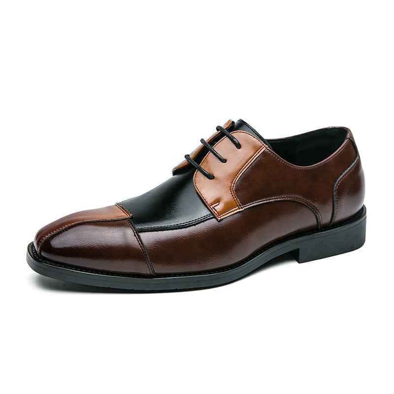 Color Matching Business Formal Wear Leather Shoes - ETAclothes.store