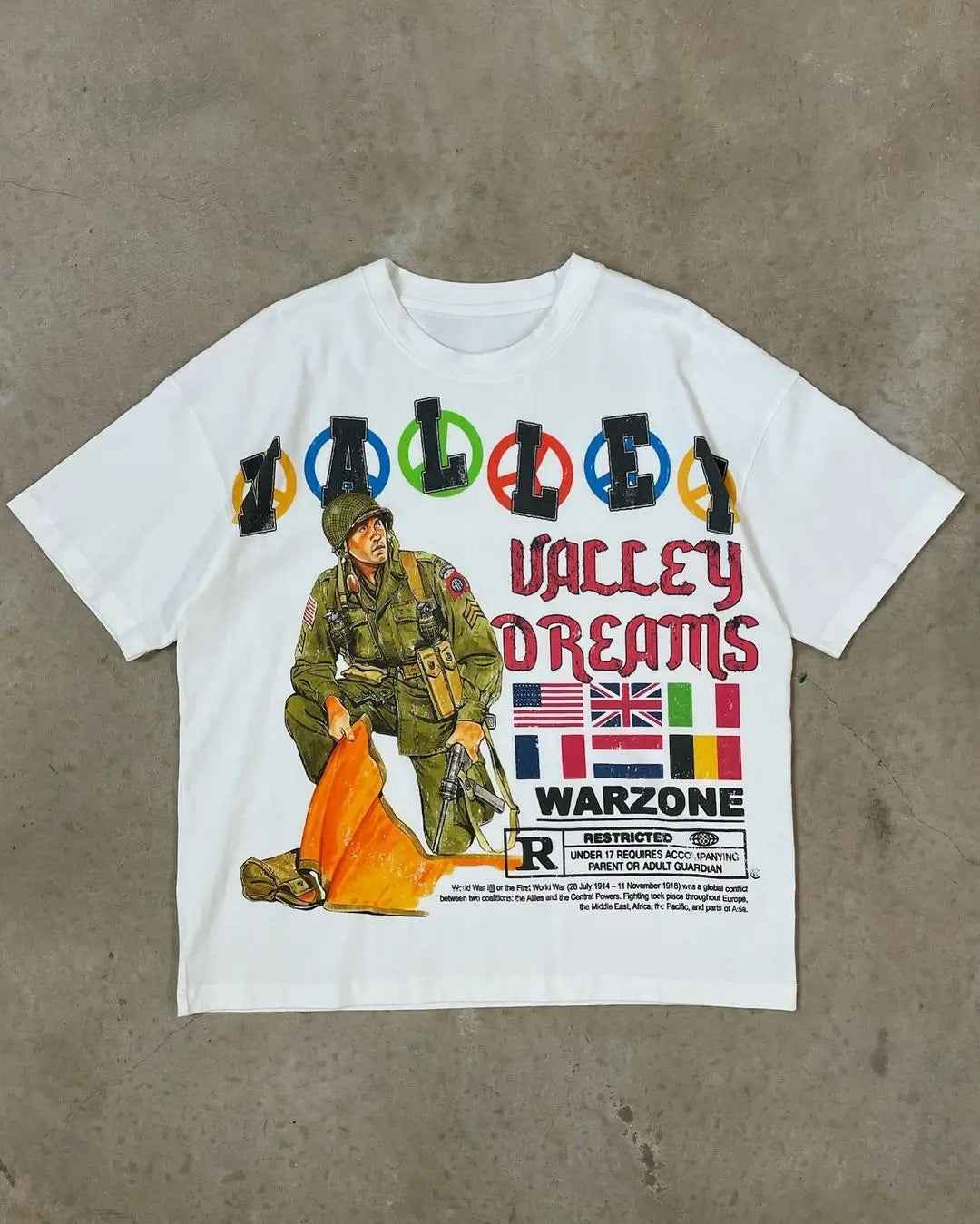 Streetwear High Street Retro Letter Print Short T - ETAclothes.store