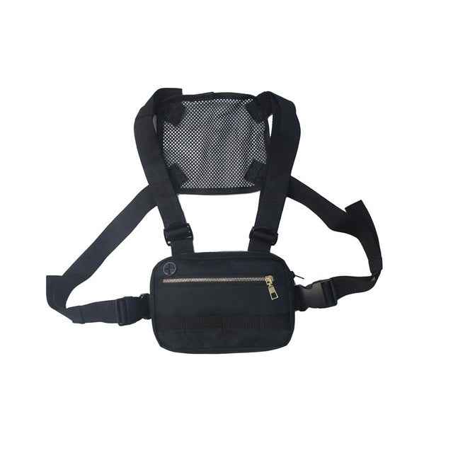 Vest Streetwear Waist Pack Women Black Chest Rig Bag - ETAclothes.store