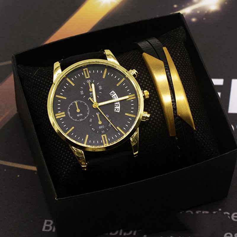 Two-Piece Suit Business Fashion Calendar Men's Watch - ETAclothes.store