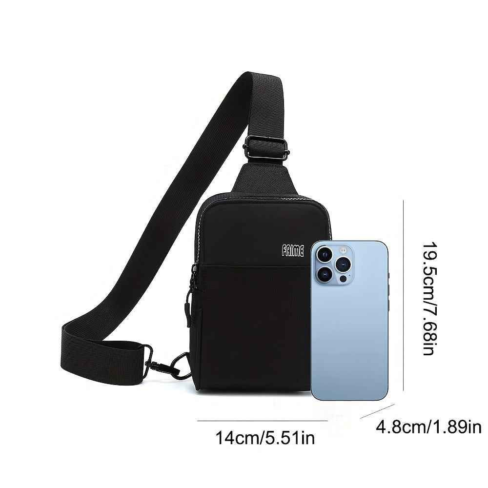 Small Crossbody Bags For Women & Men, Mini Sling Bag Fanny Packs Crossbody Purse, Chest Bag For Travelling, Hiking, Running -Black - ETAclothes.store