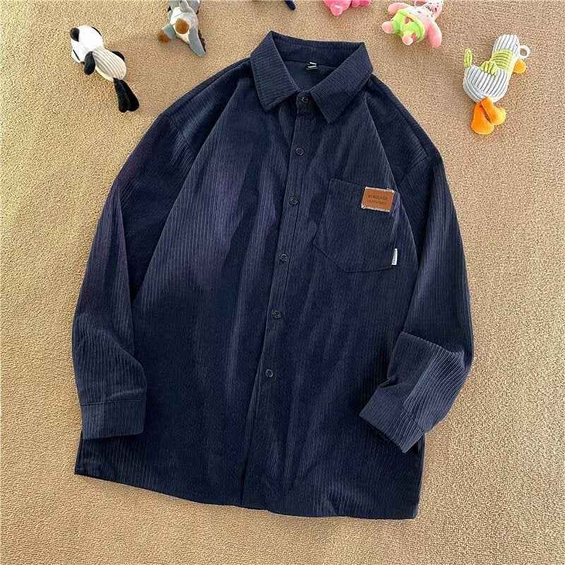 Simple American-style Retro Streetwear Loose-fit Boyfriend-style Trendy Shirt Jacket For Couples - ETAclothes.store
