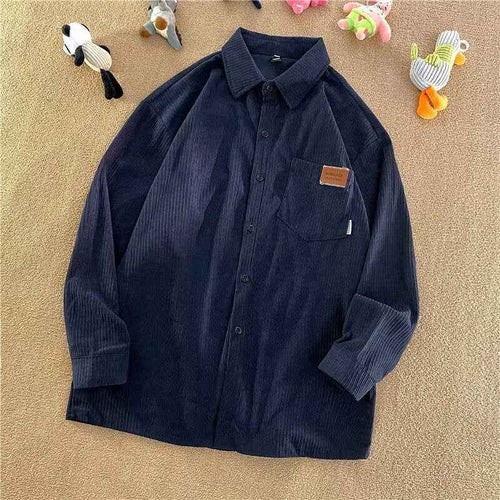 Simple American-style Retro Streetwear Loose-fit Boyfriend-style Trendy Shirt Jacket For Couples - ETAclothes.store