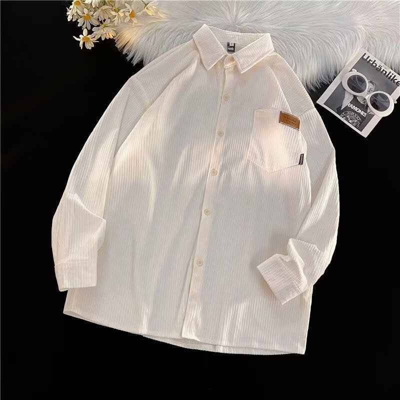 Simple American-style Retro Streetwear Loose-fit Boyfriend-style Trendy Shirt Jacket For Couples - ETAclothes.store