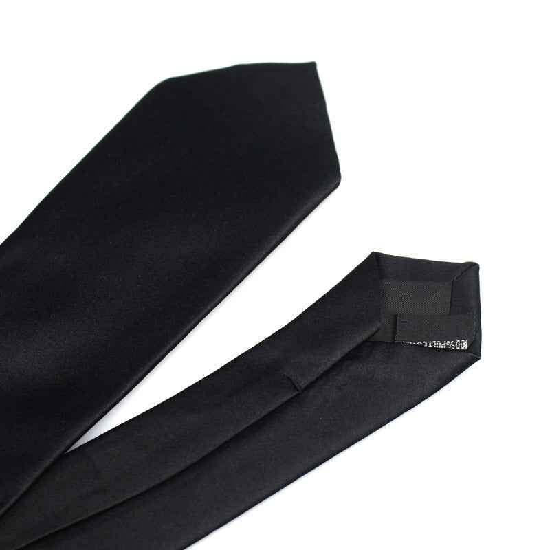 Casual Formal Wear Black Ultra-narrow 6cm Tie - ETAclothes.store