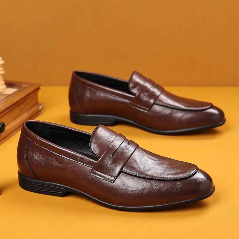Business Formal Wear Leather Shoes Men - ETAclothes.store