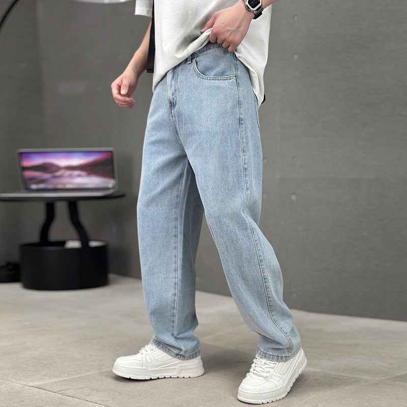 Men's Straight Wide-leg Pocket Jeans - ETAclothes.store