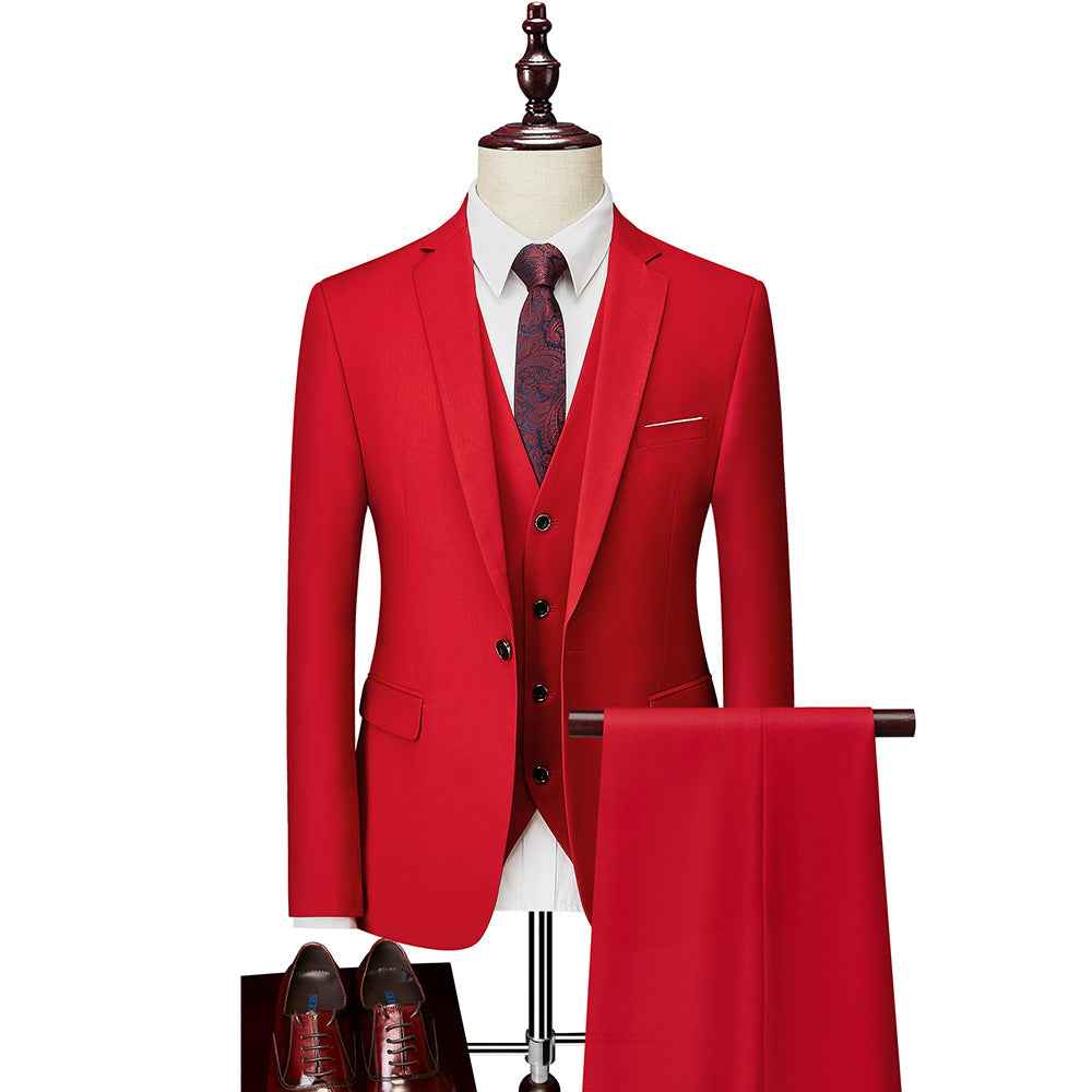Men's Suit Three-piece Suit Business Wear Formal Wear - ETAclothes.store