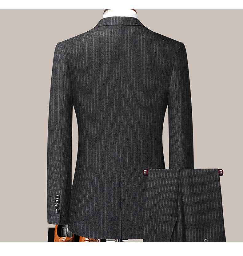 Men's Striped Suit Business Professional Formal Wear - ETAclothes.store