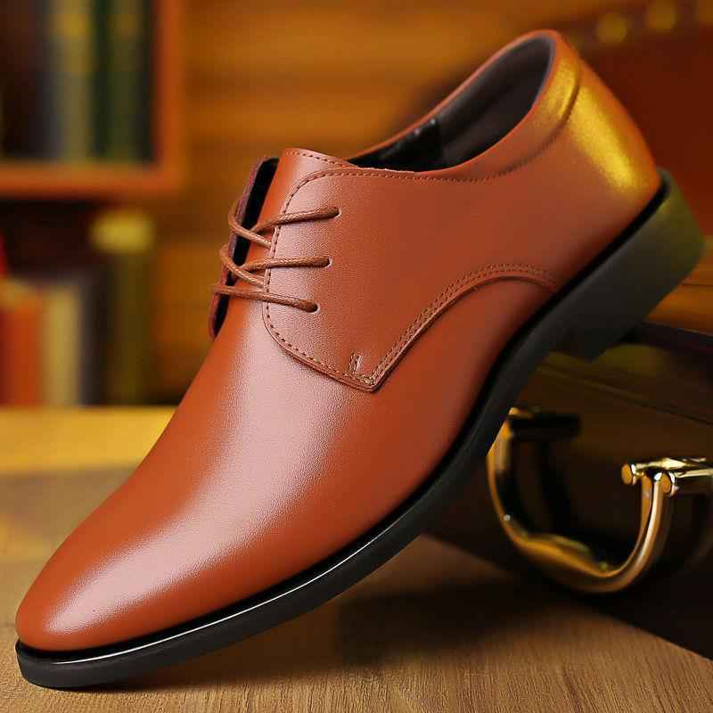 Men's Leather Shoes Business Formal Wear - ETAclothes.store
