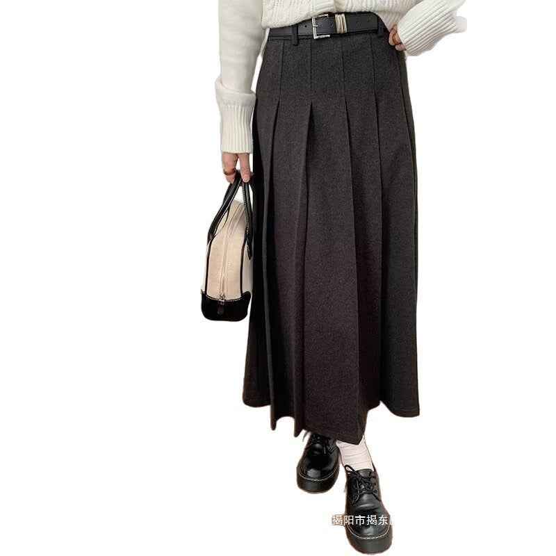 Womens Fashionable Casual Wool Plus-Size Skirt - ETAclothes.store