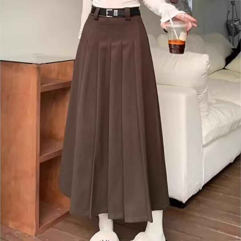 Womens Fashionable Casual Wool Plus-Size Skirt - ETAclothes.store