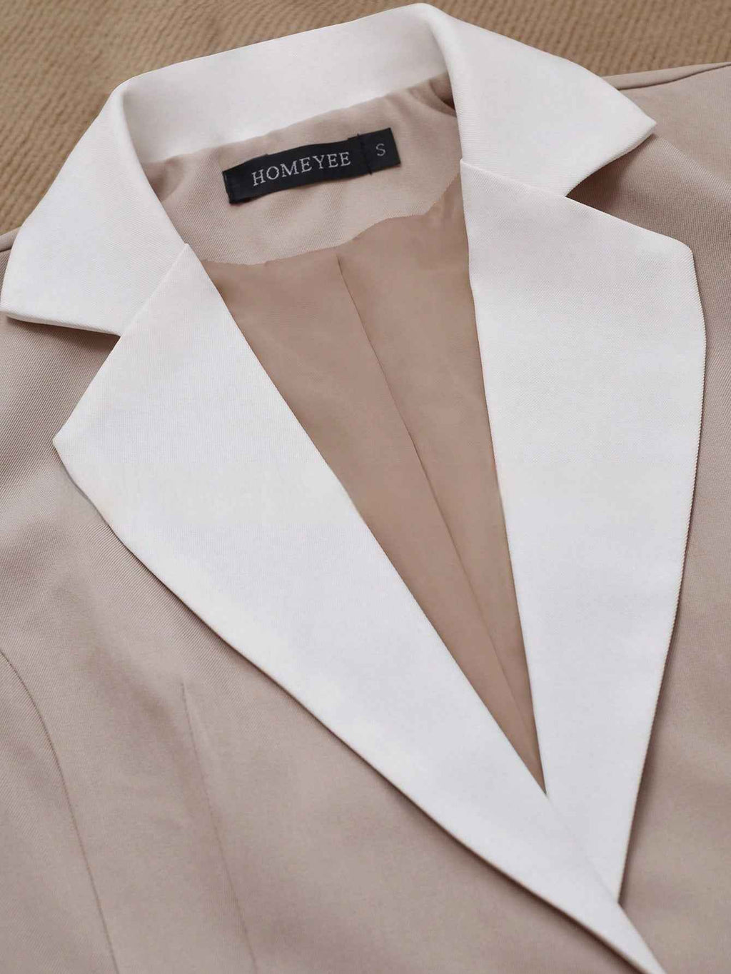Professional Contrasting-Color Button Elegant Formal Blazer - ETAclothes.store