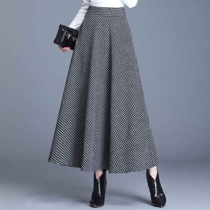 Womens Long Woolen Skirt - ETAclothes.store